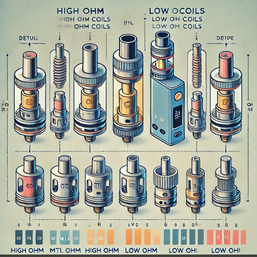 電子煙選擇指南,根據歐姆值選擇適合的線圈和設備