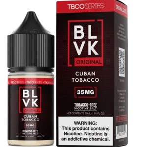 BLVK 古巴雪茄 35MG 再現真實雪茄氣息，煙燻木質調與醇厚煙草感完美還原，極適合紙菸轉換與老饕愛好者。