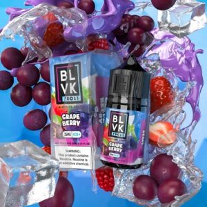 BLVK 葡萄草莓冰煙油瓶身設計、FROST 系列果味煙油包裝
