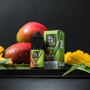 BLVK 蘆薈芒果冰煙油瓶身照、ALOE 系列芒果口味煙油
