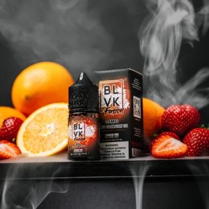 BLVK 草莓柳橙冰煙油包裝照、草莓柳橙果汁風味煙油產品圖